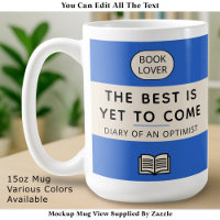 The Best Is Yet To Come Retro Paperback Cover Blue