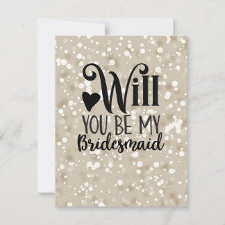 The Best is Yet to Come, Will you be my Bridesmaid Holiday Card