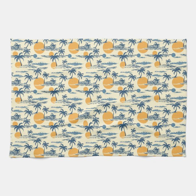 The Best Kind Of Therapy Is Tropical Therapy Kitchen Towel (Horizontal)