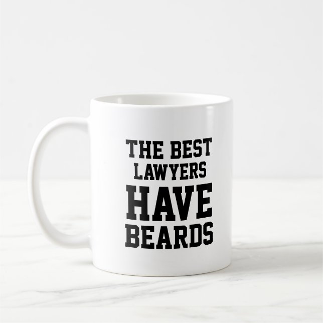 The Best Lawyers Have Beards Coffee Mug (Left)