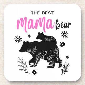 The Best Mama Bear Coaster