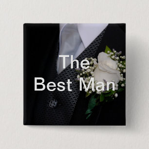 The Best Man 2 Inch Square Button