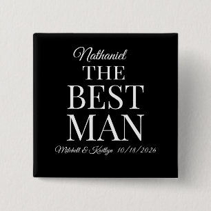 The Best Man Wedding 2 Inch Square Button
