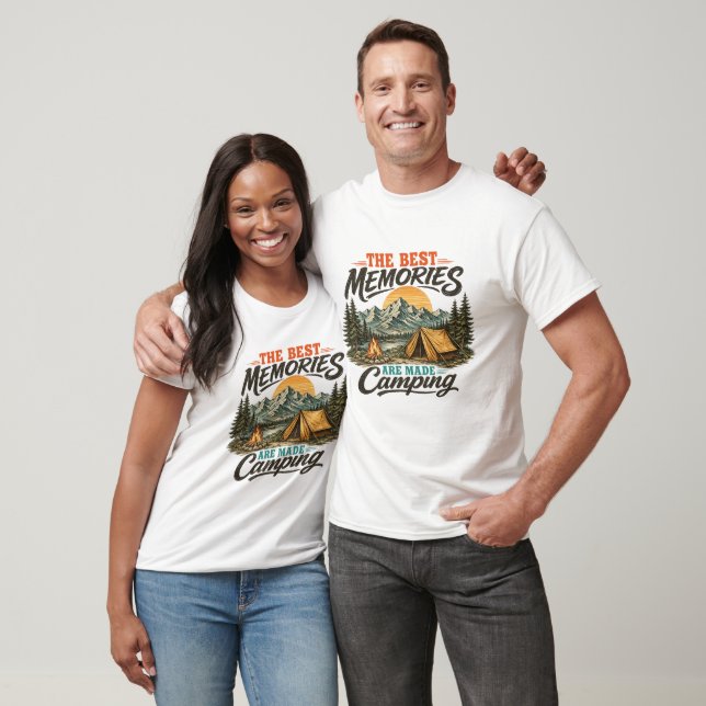 The Best Memories Are Made Camping tshirt Mountain (Unisex)