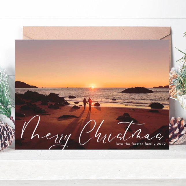 The Best Merry Christmas Photo Holiday Card (Creator Uploaded)