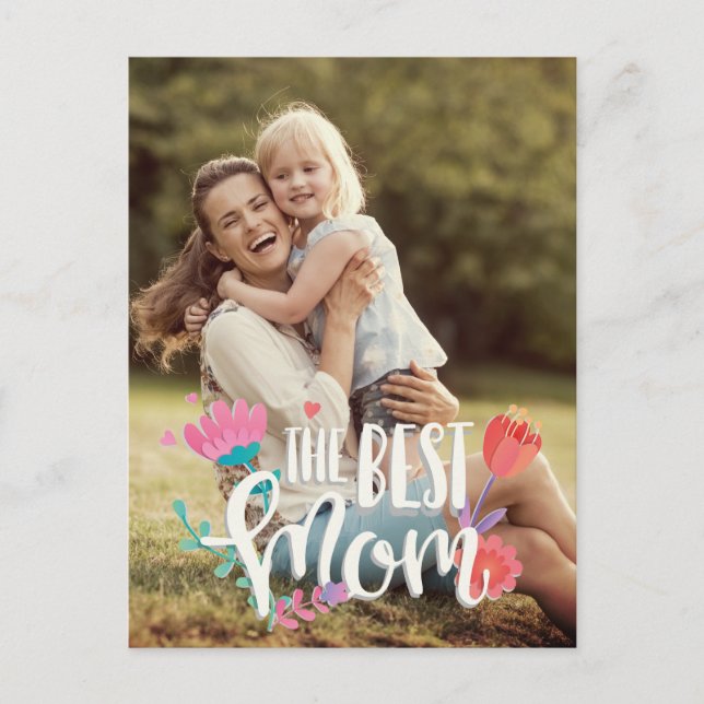 The Best Mom Customizable Postcard (Front)