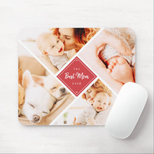 The Best Mom Ever Modern Custom Photos Mouse Pad
