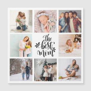 The Best Mom Photo Collage Typography Modern