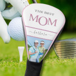 The Best Mom Photo Stylish Pink Lavender Lettering Golf Head Cover<br><div class="desc">Love this look -- against a white background -- MOM -- in special pink lavender custom lettering and a family photo. A chic and stylish gift idea -- perfect for a holiday or retirement gift idea. if you need any design assistance or a special request, just send a chat or...</div>