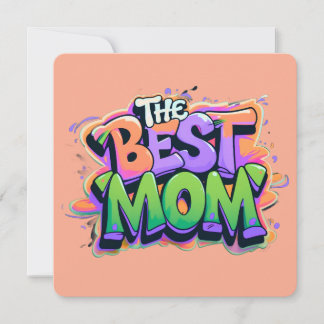 The best mom style graffiti holiday card