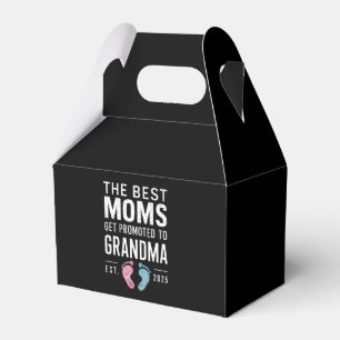 The Best Moms Get Promoted To Grandma Est 2025 Favor Box