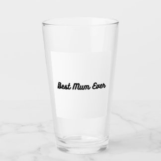 The best mother ever glass cup
