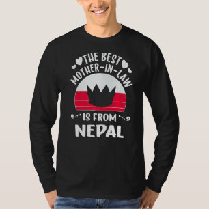The Best Mother In Law Is Nepalese Nepal Mothers D T-Shirt