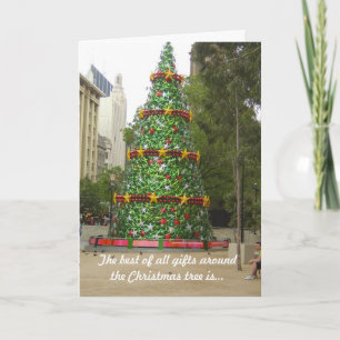 The best of all gifts around the tree.... holiday card