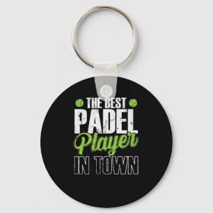 The Best Padel Player in Town Tennis Sport Keychain