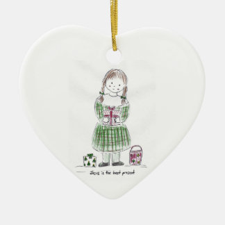 The_best_present Ceramic Ornament