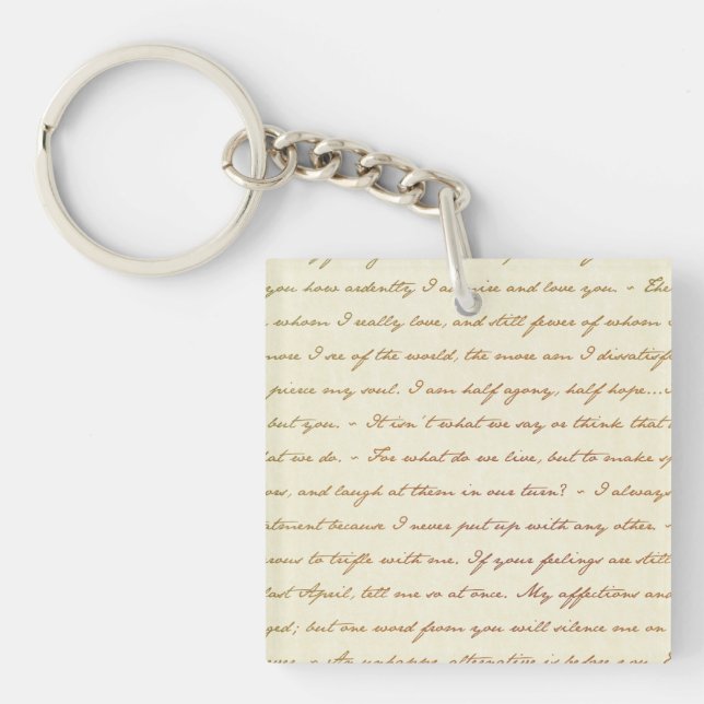 The Best Quotes from Jane Austen Keychain (Front)