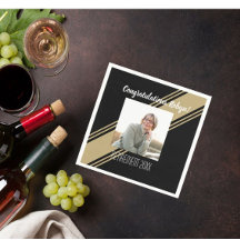 The Best! Retiree Custom Photo party Napkins