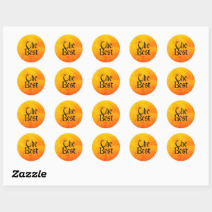The Best round small stickers