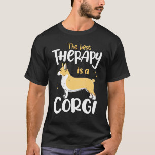 The Best Therapy Corgi Dog Mom Dad T-Shirt