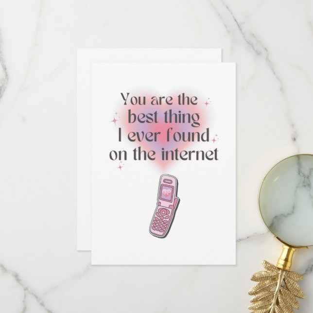The best thing I found on the internet Thank You Card (Front/Back In Situ)