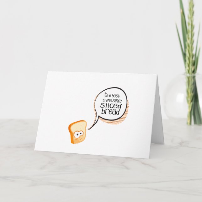 The Best Thing Since Sliced Bread Thank You Card (Front)