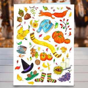 The best things about Fall greeting card