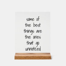 The Best Things Acrylic Sign