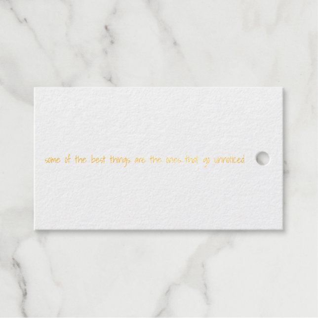 The Best Things Foil Gift Tag (Front (Horizontal))