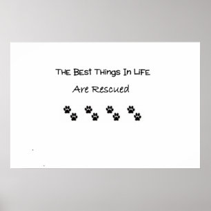 The Best Things In Life Are Rescued Poster