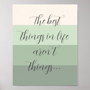The Best Things in Life Aren’t Things Poster