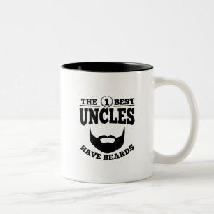 The Best Uncles Have Beards Two-Tone Coffee Mug