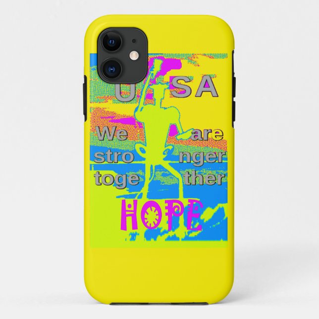 The Best USA Hope  Hillary Stronger Together Case-Mate iPhone Case (Back)