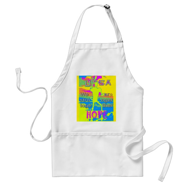 The Best USA Hope  Hillary Stronger Together Standard Apron (Front)