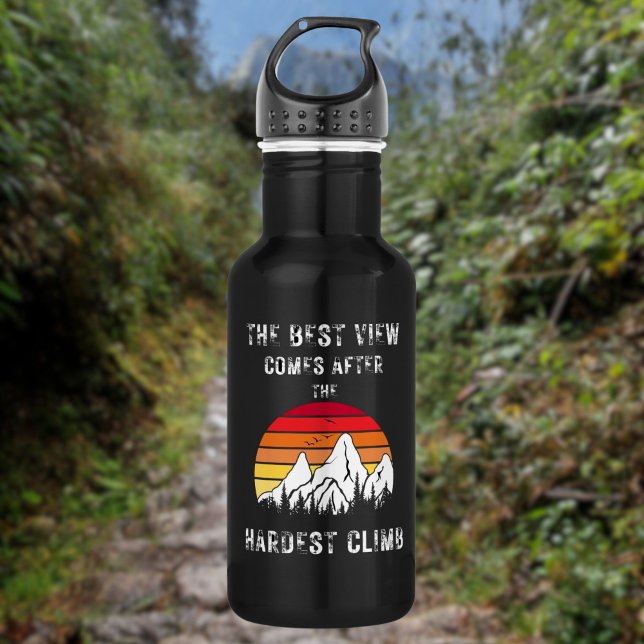 The Best View Comes After The Hardest Climb 532 Ml Water Bottle (Creator Uploaded)