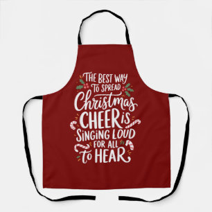 The Best Way To Spread Christmas Cheer Elf Xmas Apron