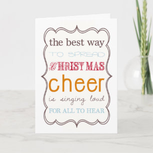 The Best Way to Spread Christmas Cheer Holiday Card