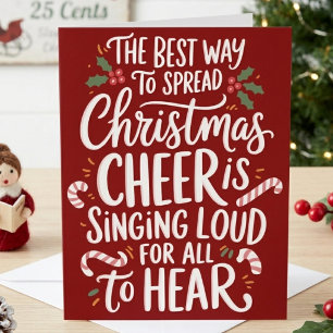 The Best Way To Spread Christmas Cheer Quote Holiday Card