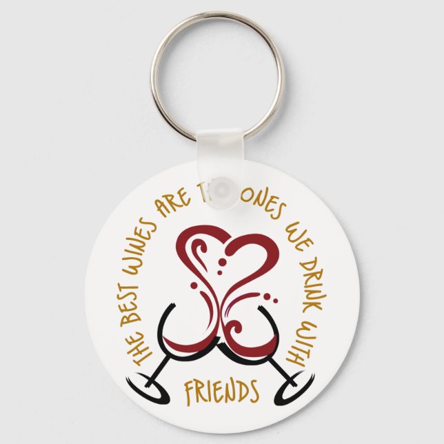 The Best Wines Keychain (Front)