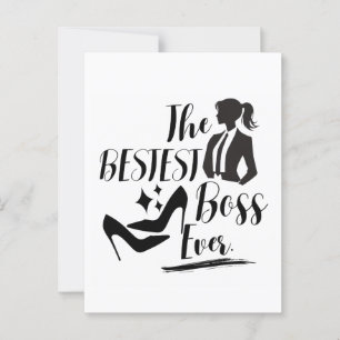 The Bestest Lady Boss  Postcard