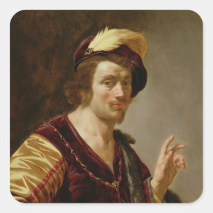 The Betrothal: The Groom, c.1630 Square Sticker