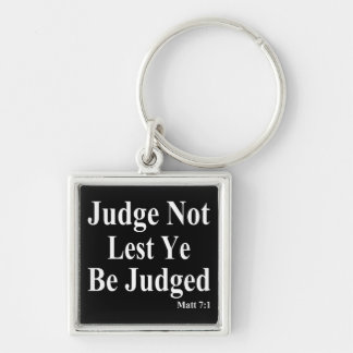 The Bible & Not Judging Others Keychain