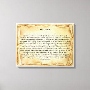 The Bible Scroll Canvas