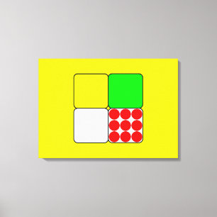 The Bicycle Race Jerseys 3 Yellow Canvas Print