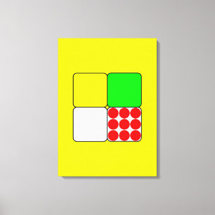 The Bicycle Race Jerseys 3 Yellow Canvas Print