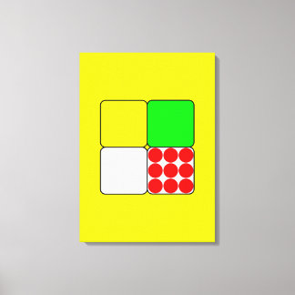 The Bicycle Race Jerseys 3 Yellow Canvas Print