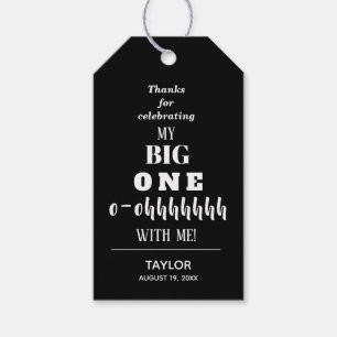 The BIG 100th Birthday Party Favour Gift Tags