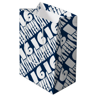 The BIG 16 Sixteenth Birthday Medium Gift Bag