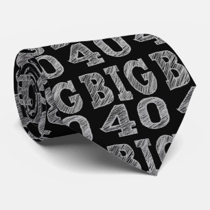 The BIG 40 Fortieth Birthday Tie