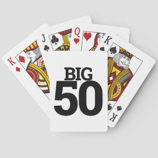 The BIG 50 Fiftieth Birthday 50th Playing Cards